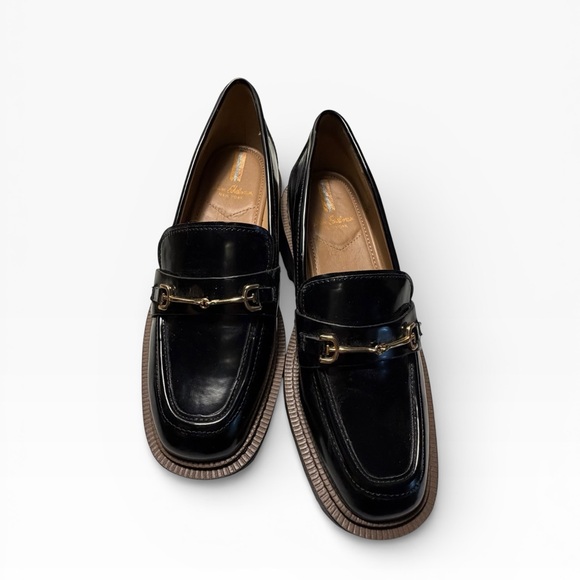 Sam Edelman Laurs Platform Lug Sole Patent Leather Loafers Sz 7 - Picture 5 of 12